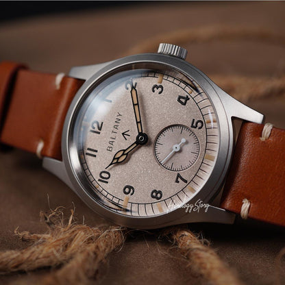 Baltany D12 Military S182025 36mm White Dial - Horology Story Youtube Store