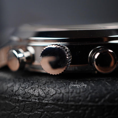 Baltany Retro Chronograph S205034 39mm White Dial - Horology Story Youtube Store