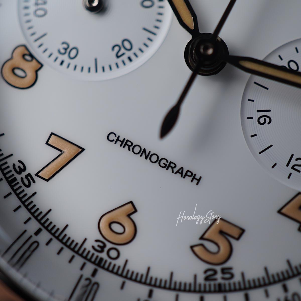 Baltany Retro Chronograph S205034 39mm White Dial - Horology Story Youtube Store