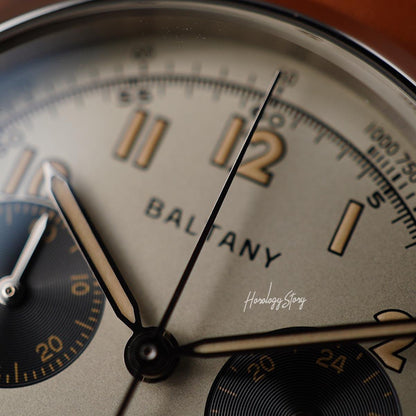 Baltany Retro Chronograph S205034 39mm Cream Dial - Horology Story Youtube Store