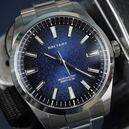 Baltany 3D Smoked Dial S4105 39mm Blue Dial