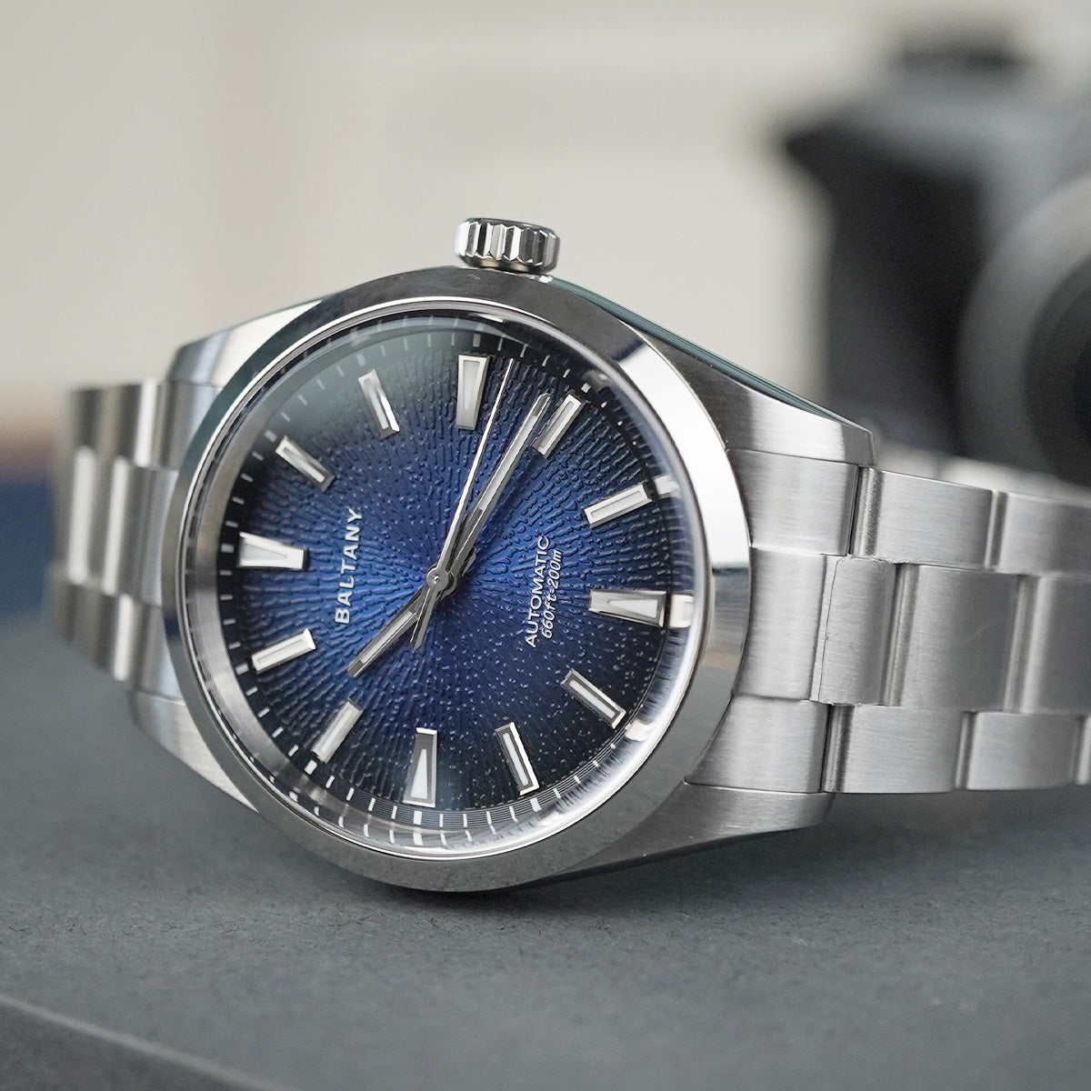 Baltany 3D Smoked Dial S4105 39mm Blue Dial