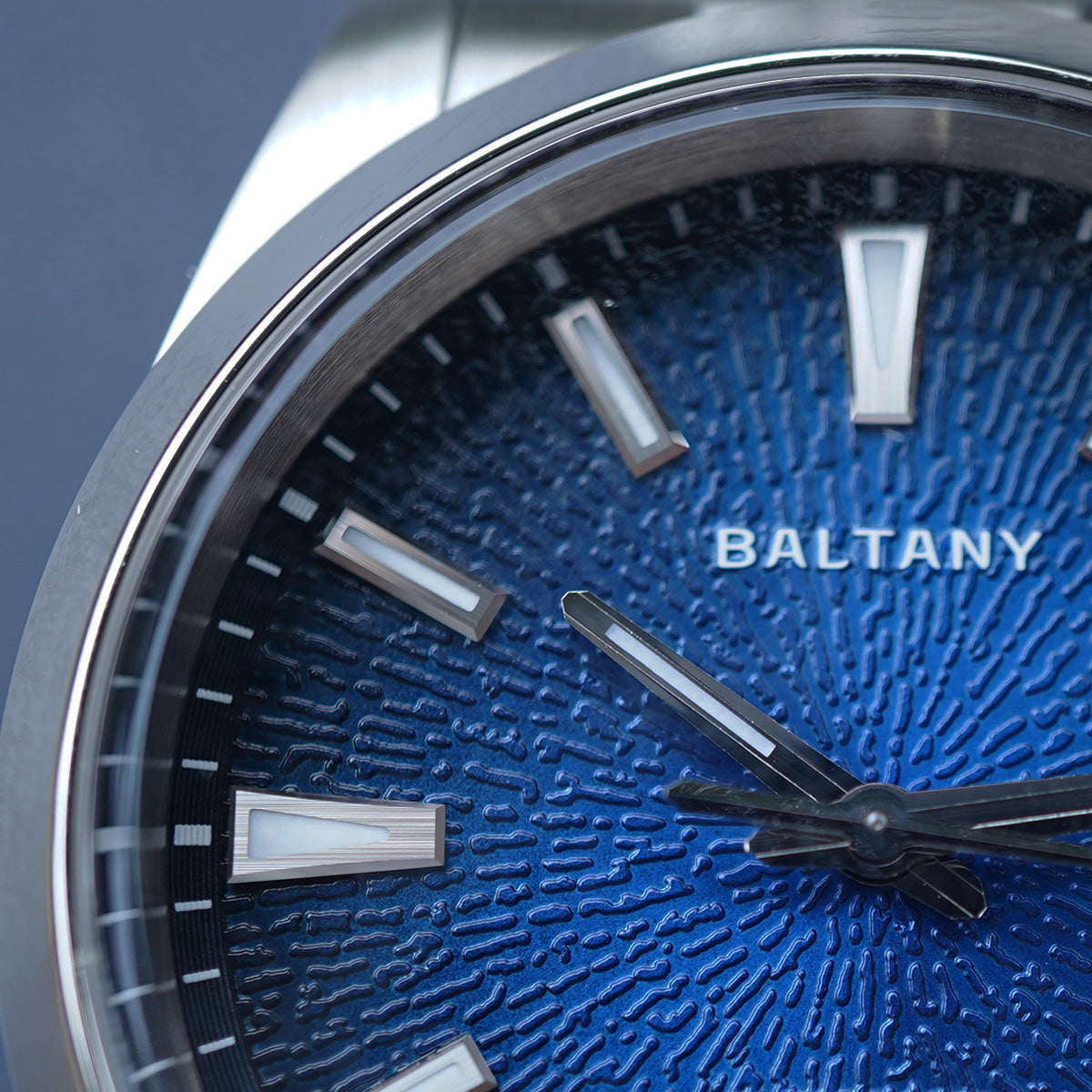 Baltany 3D Smoked Dial S4105 39mm Blue Dial
