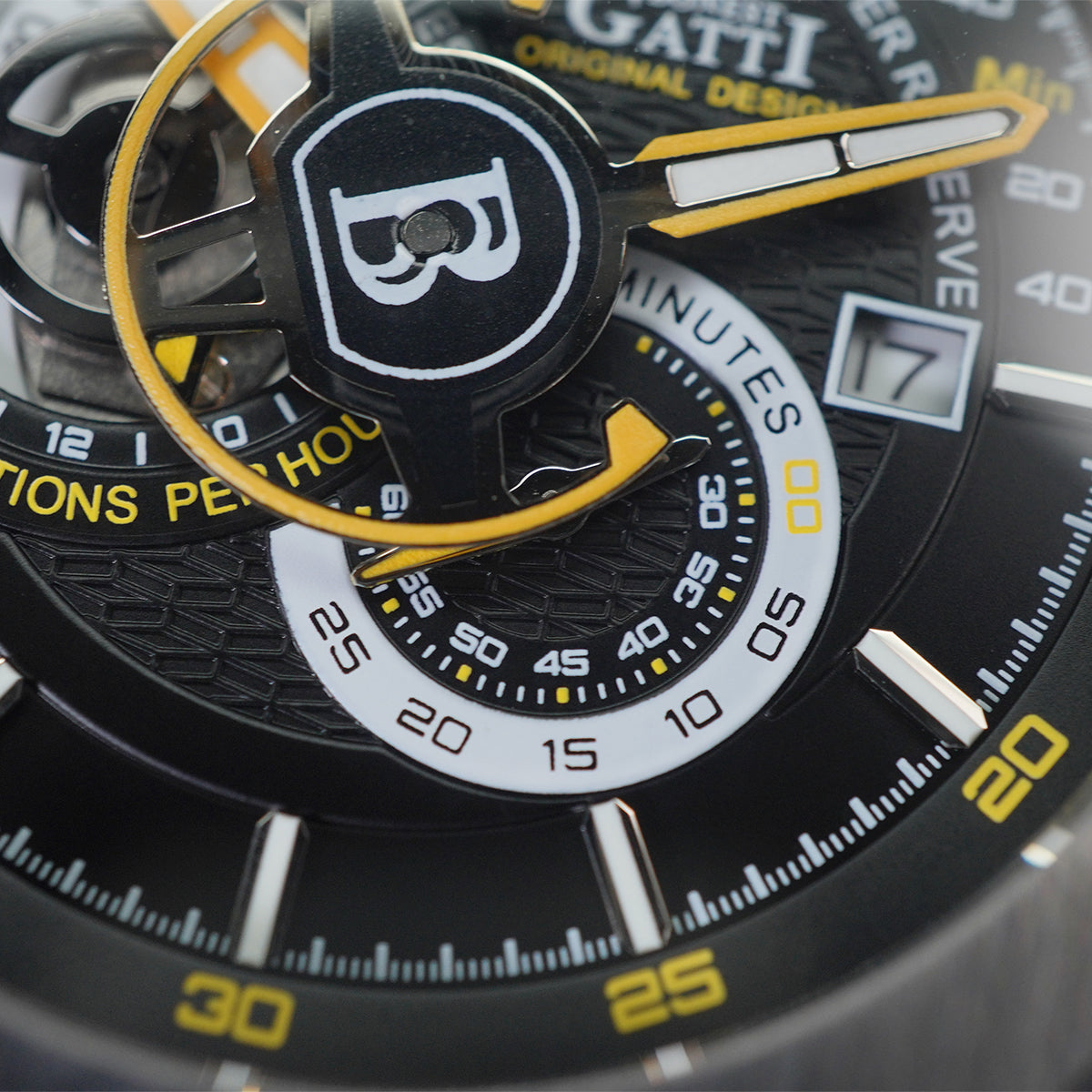 Bonest Gatti King Speed BG8601 Round Shaped Silver Steel Case