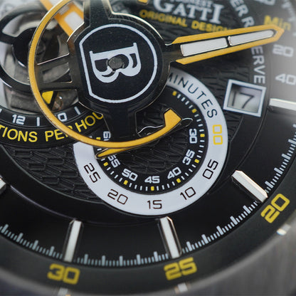 Bonest Gatti King Speed BG8601 Round Shaped Silver Steel Case