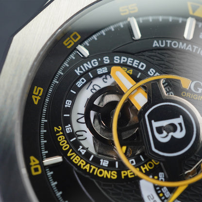 Bonest Gatti King Speed BG8601 Round Shaped Silver Steel Case