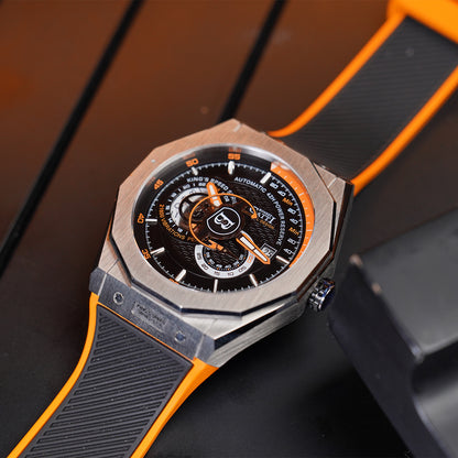 Bonest Gatti King Speed BG8601 Round Shaped Silver Steel Case