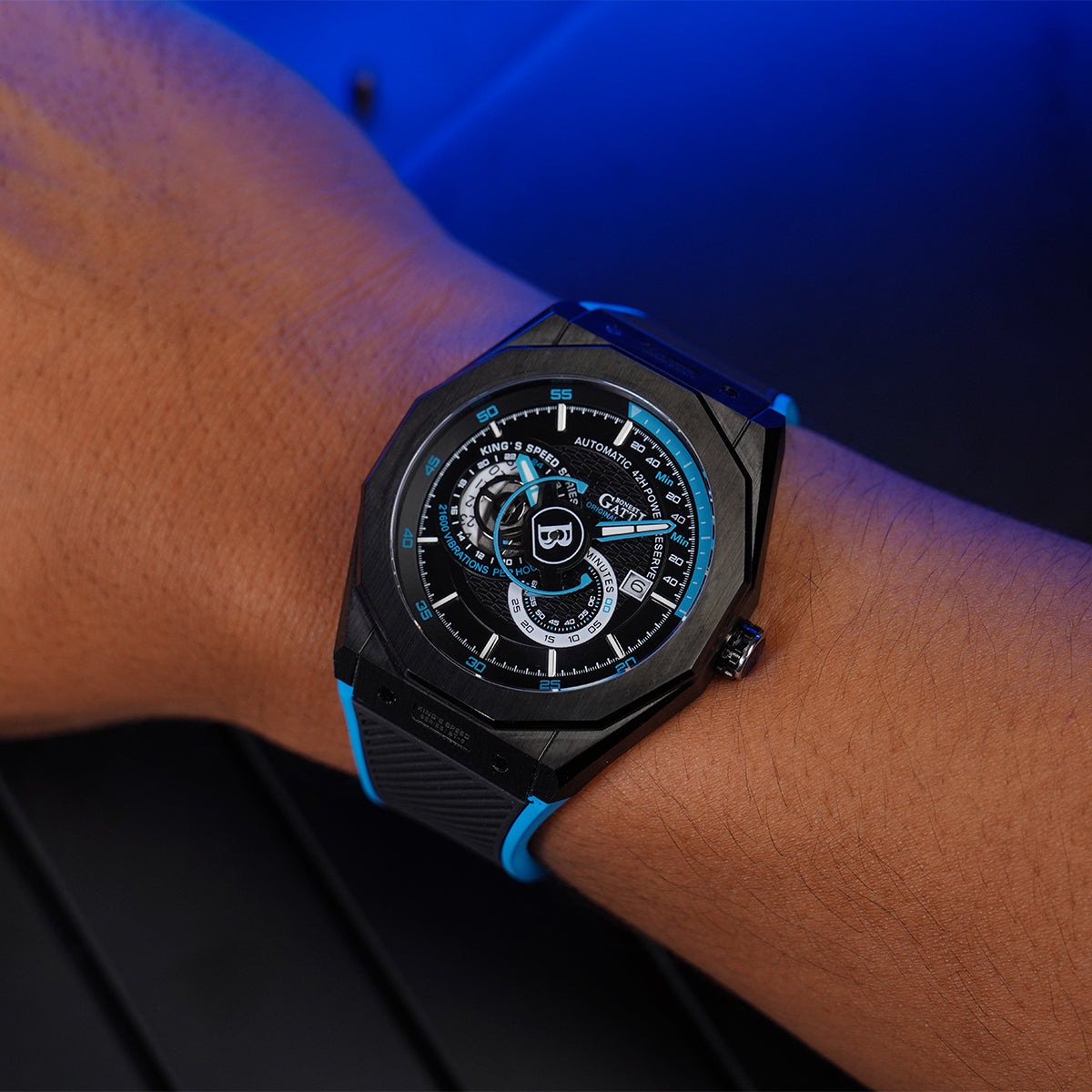 Bonest Gatti King Speed BG8601-A6 Round Shaped Black Steel Case