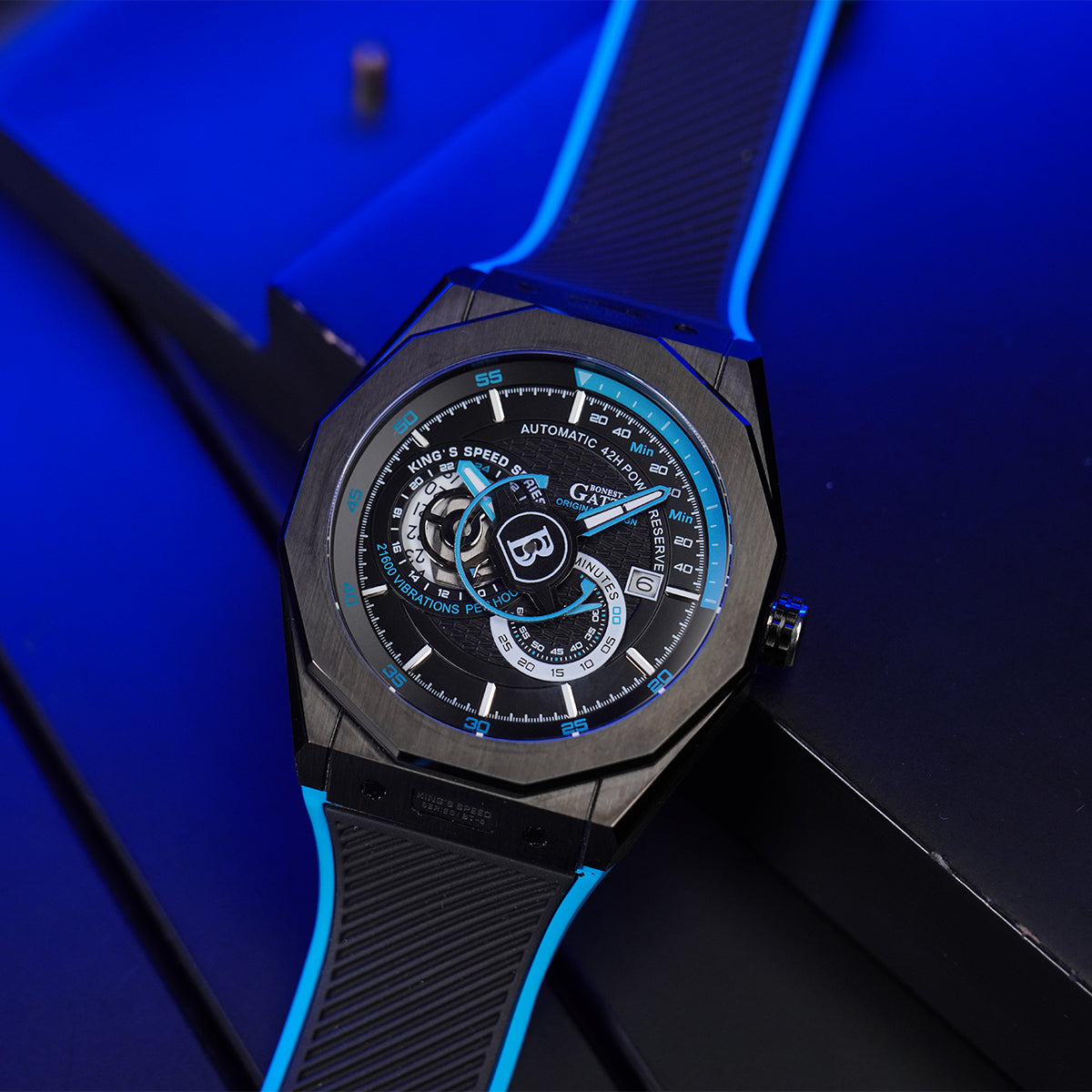 Bonest Gatti King Speed BG8601-A6 Round Shaped Black Steel Case