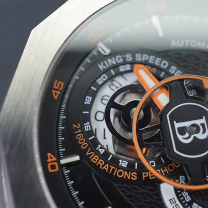 Bonest Gatti King Speed BG8601 Round Shaped Silver Steel Case