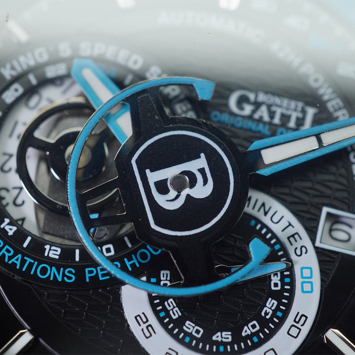 Bonest Gatti King Speed BG8601-A6 Round Shaped Black Steel Case