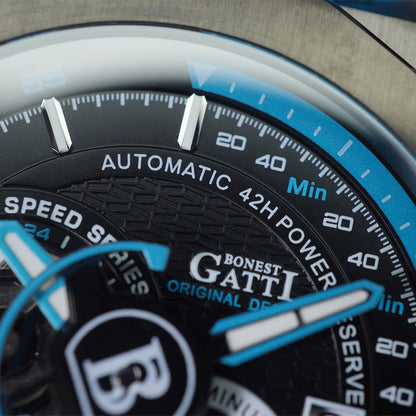 Bonest Gatti King Speed BG8601-A6 Round Shaped Black Steel Case