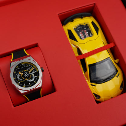 Bonest Gatti King Speed BG8601 Round Shaped Silver Steel Case