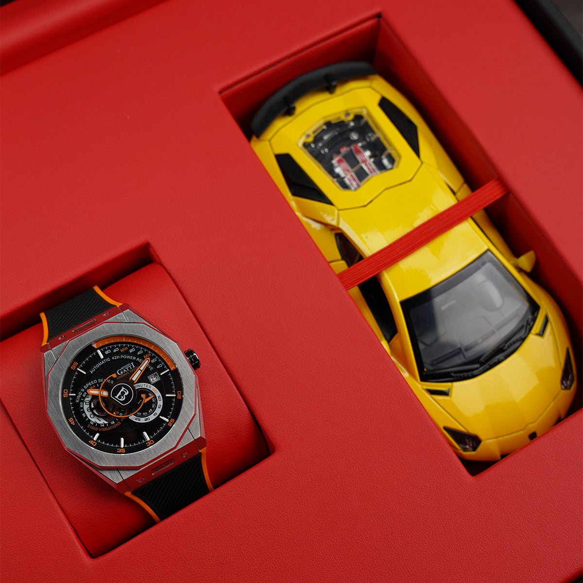 Bonest Gatti King Speed BG8601 Round Shaped Silver Steel Case