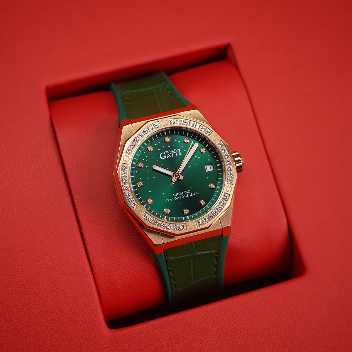 Bonest Gatti Starry Series BG8902 Zirconia Stones Bezel