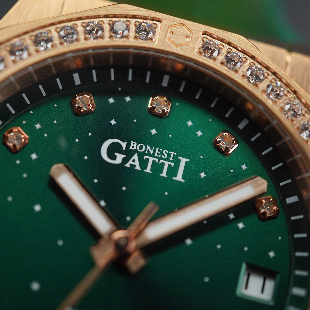 Bonest Gatti Starry Series BG8902 Zirconia Stones Bezel