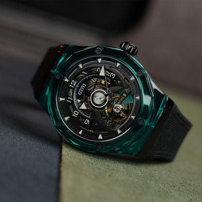 Bonest Gatti Topspeed BG5806 Round Shaped Transparent Case - Horology Story Youtube Store