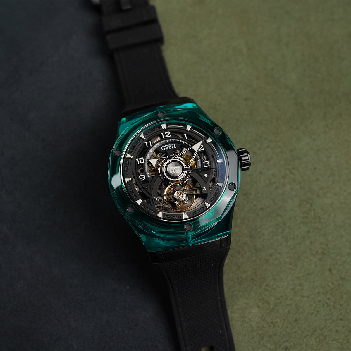 Bonest Gatti Topspeed BG5806 Round Shaped Transparent Case - Horology Story Youtube Store