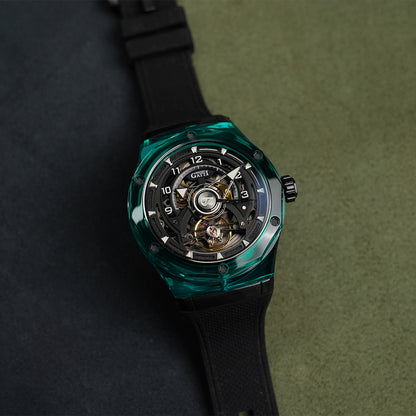 Bonest Gatti Topspeed BG5806 Round Shaped Transparent Case - Horology Story Youtube Store