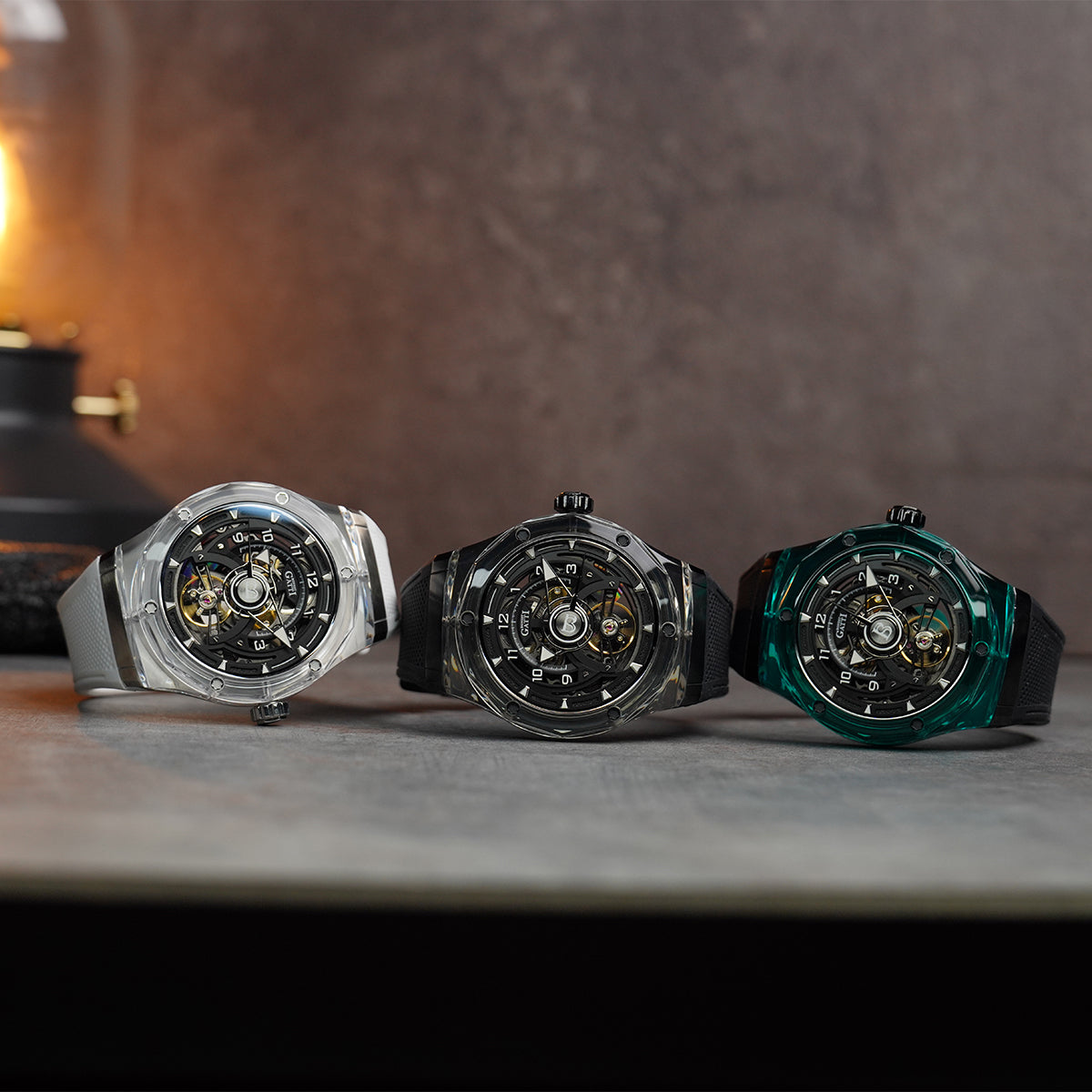 Bonest Gatti Topspeed BG5806 Round Shaped Transparent Case - Horology Story Youtube Store