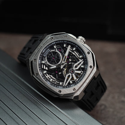 Bonest Gatti Reverse Gravity BG5802-A1 Silver Steel Case