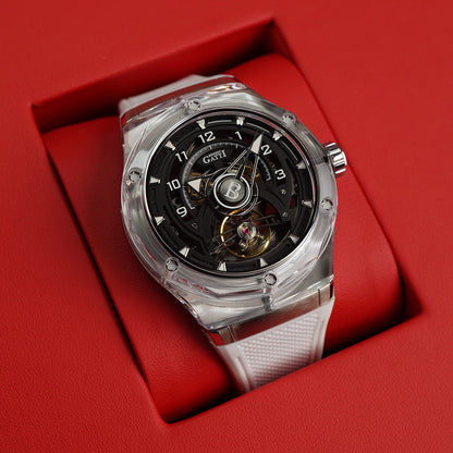 Bonest Gatti Topspeed BG5806 Round Shaped Transparent Case - Horology Story Youtube Store