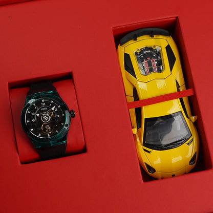 Bonest Gatti Topspeed BG5806 Round Shaped Transparent Case - Horology Story Youtube Store