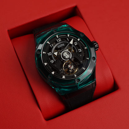 Bonest Gatti Topspeed BG5806 Round Shaped Transparent Case - Horology Story Youtube Store