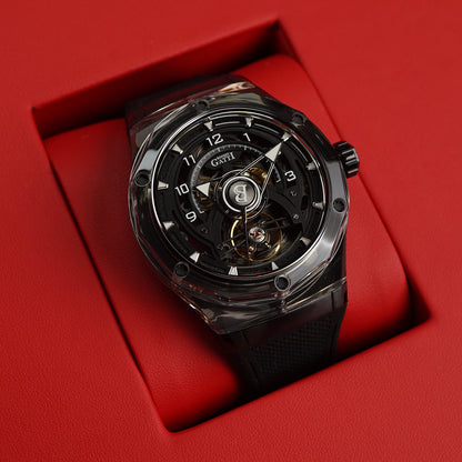 Bonest Gatti Topspeed BG5806 Round Shaped Transparent Case - Horology Story Youtube Store