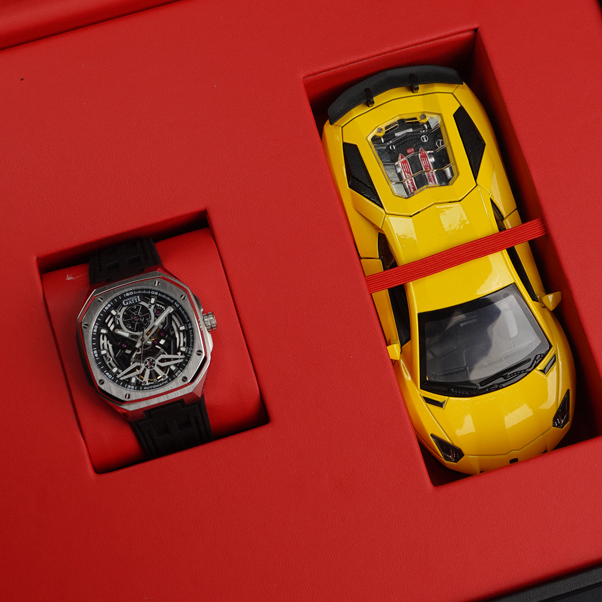 Bonest Gatti Reverse Gravity BG5802-A1 Silver Steel Case