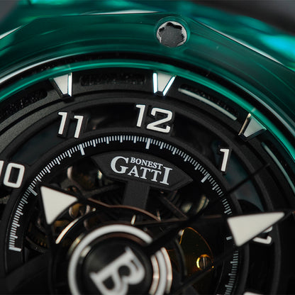 Bonest Gatti Topspeed BG5806 Round Shaped Transparent Case - Horology Story Youtube Store