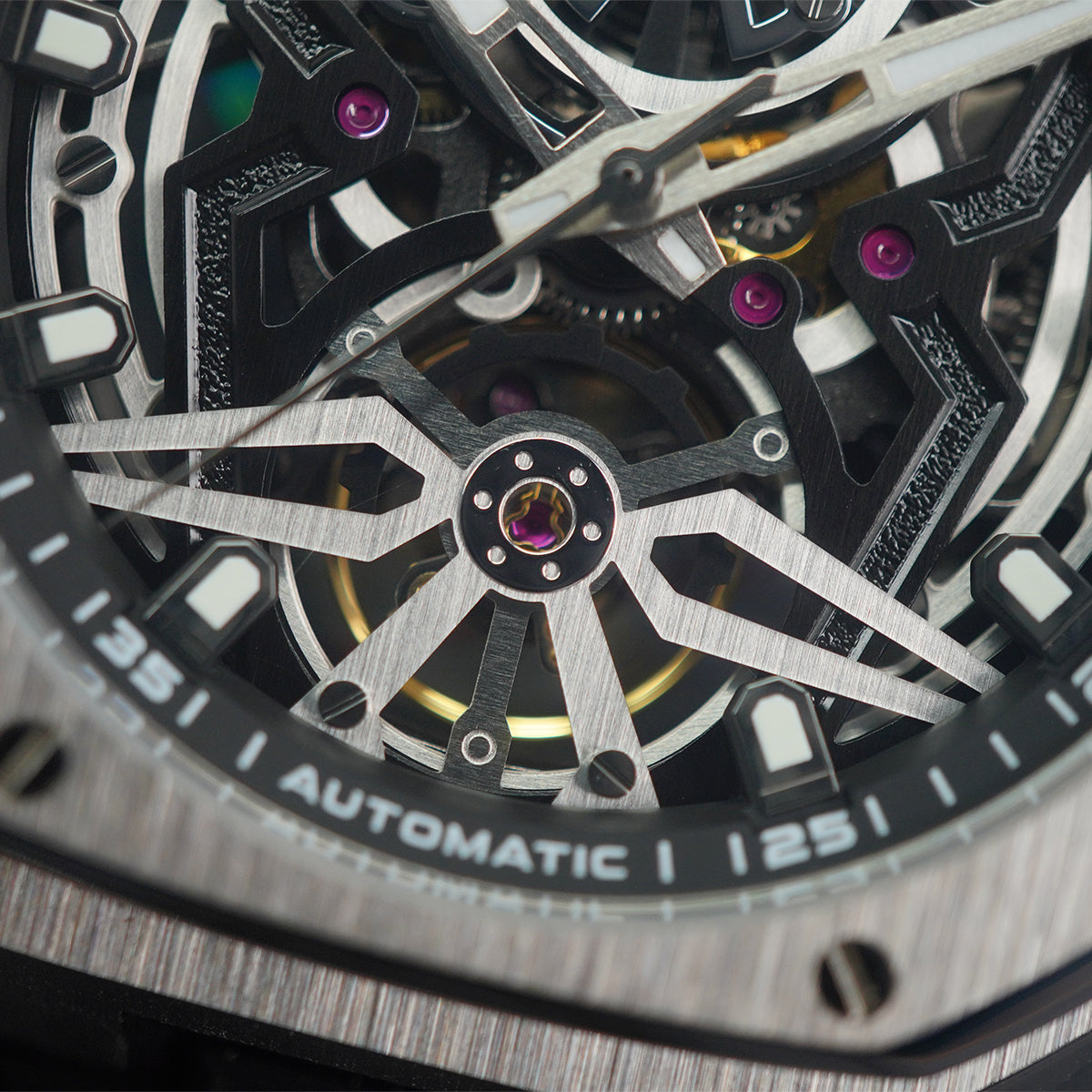 Bonest Gatti Reverse Gravity BG5802-A1 Silver Steel Case