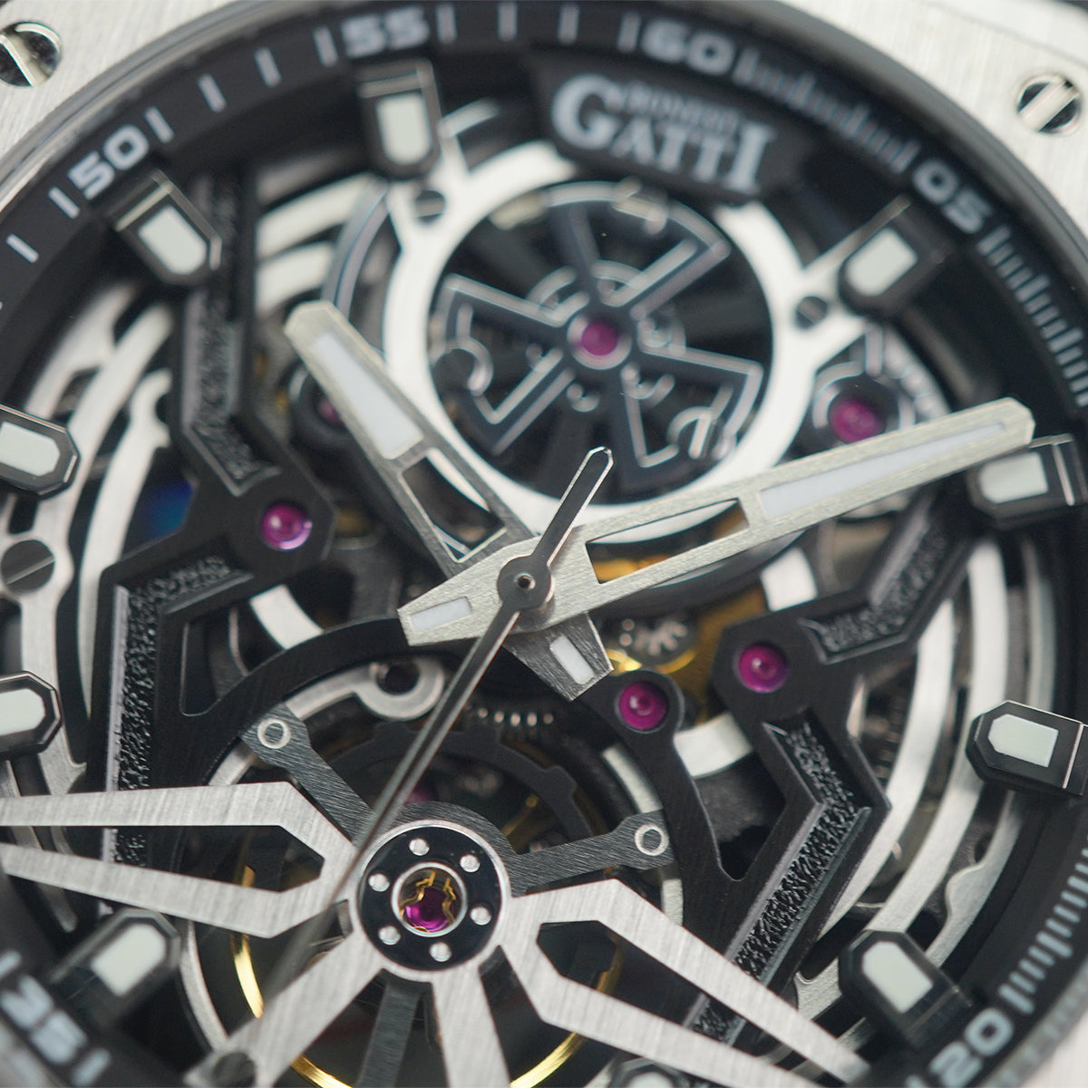 Bonest Gatti Reverse Gravity BG5802-A1 Silver Steel Case