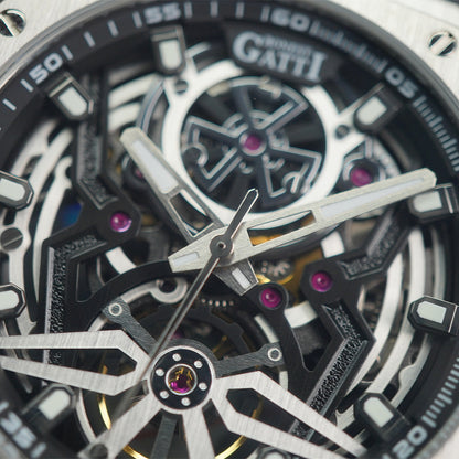 Bonest Gatti Reverse Gravity BG5802-A1 Silver Steel Case