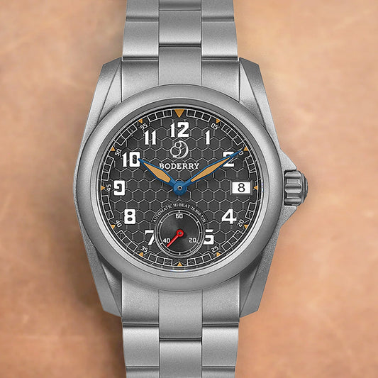 Boderry Voyager BD-A19T-01B S72 Titanium Field 100m Grey On Bracelet