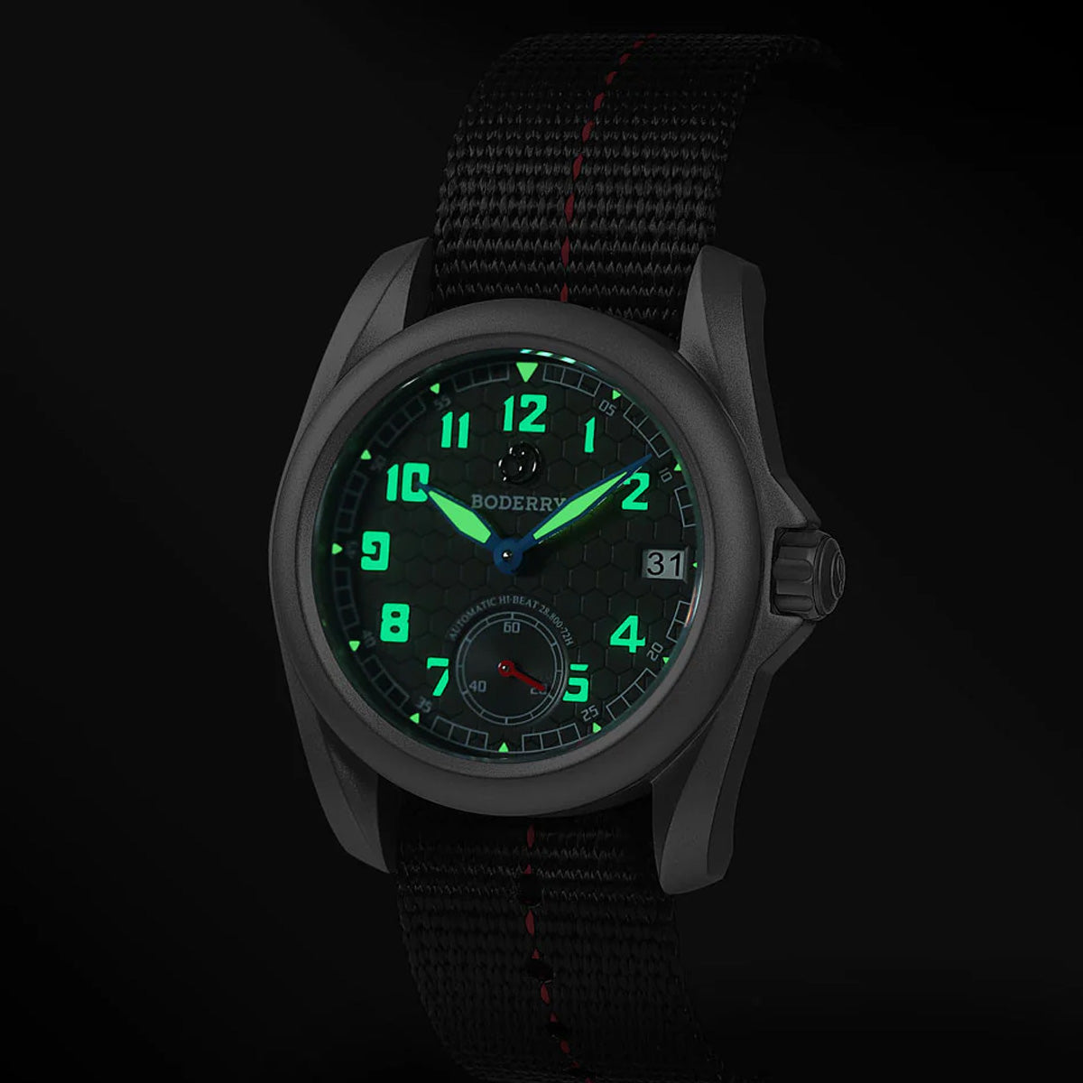 Boderry Voyager BD-A19T-01B S72 Titanium Field 100m Grey On Bracelet