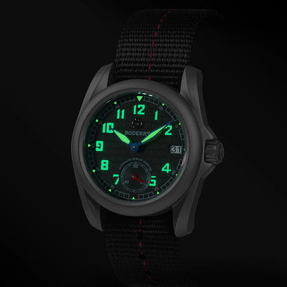 Boderry Voyager BD-A19T-01B S72 Titanium Field 100m Grey On Bracelet