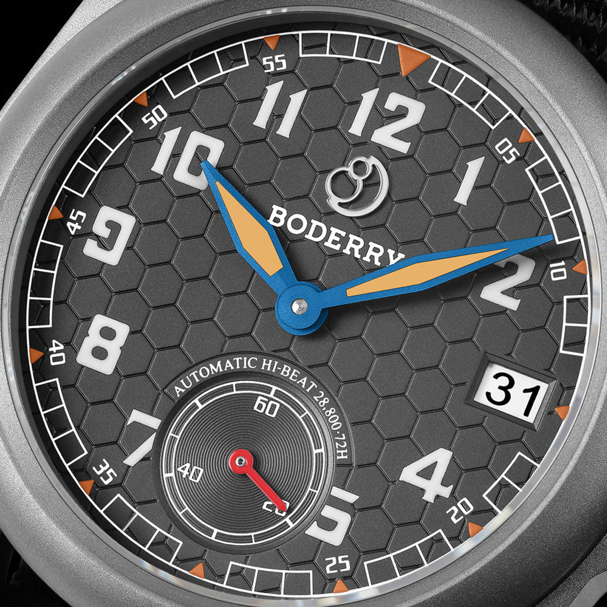 Boderry Voyager BD-A19T-01B S72 Titanium Field 100m Grey On Bracelet