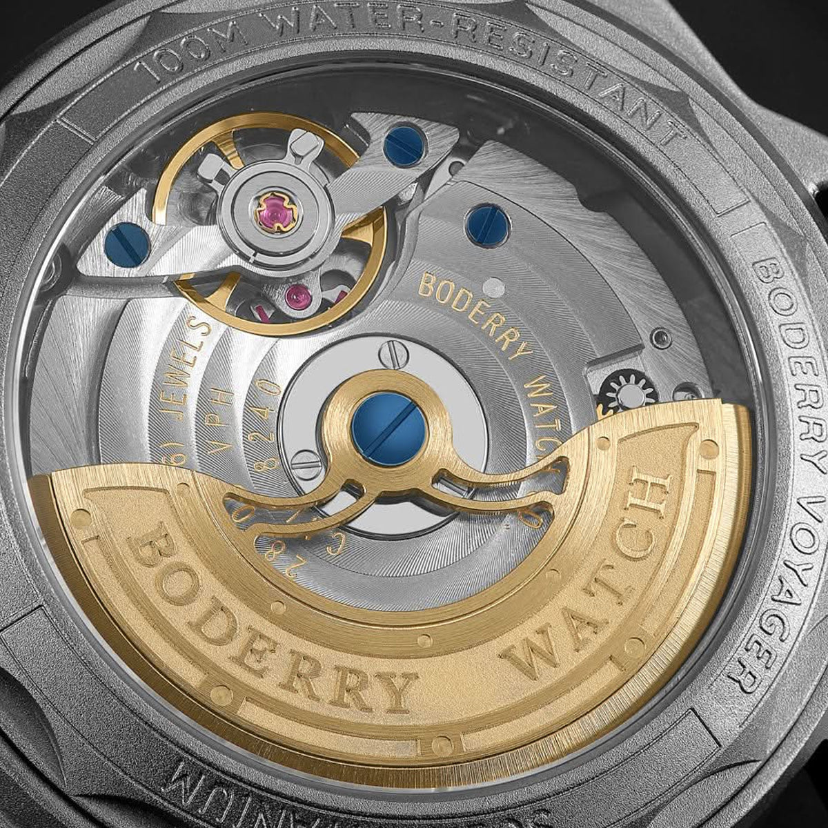 Boderry Voyager BD-A19T-01B S72 Titanium Field 100m Grey On Bracelet