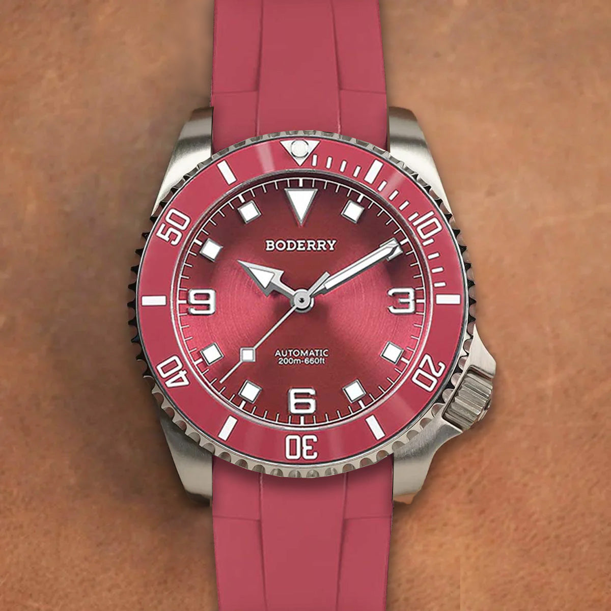 Boderry Admiral Titanium 3 Hand Ceramic Bezel