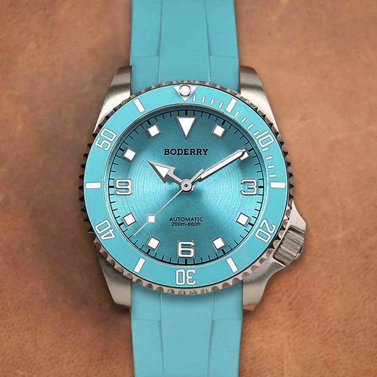 Boderry Admiral Titanium 3 Hand Ceramic Bezel