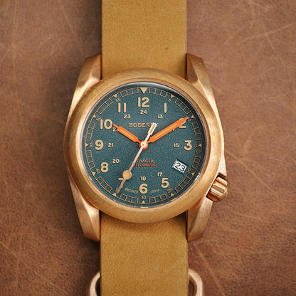 Boderry Voyager Bronze Field 100m Sandstone Green BD-A11B-03 - Horology Story Youtube Store