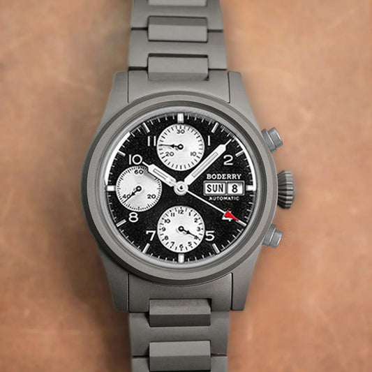 Boderry Landmaster Crhonograph Reverse Panda Dial (Early Bird)