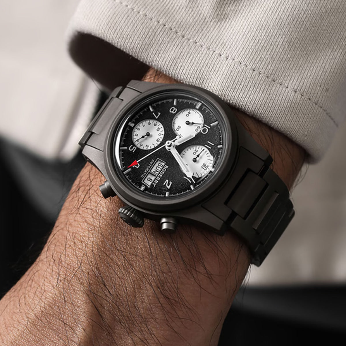 Boderry Landmaster Crhonograph Reverse Panda Dial (Early Bird)