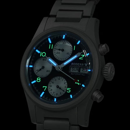 Boderry Landmaster Crhonograph Reverse Panda Dial (Early Bird)