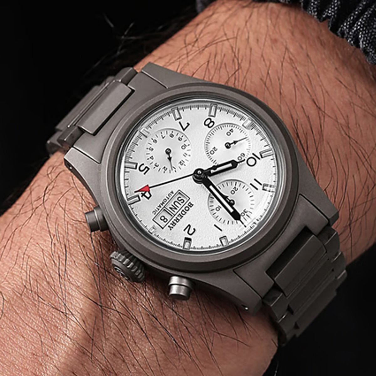 Boderry Landmaster Crhonograph White Dial (Early Bird)