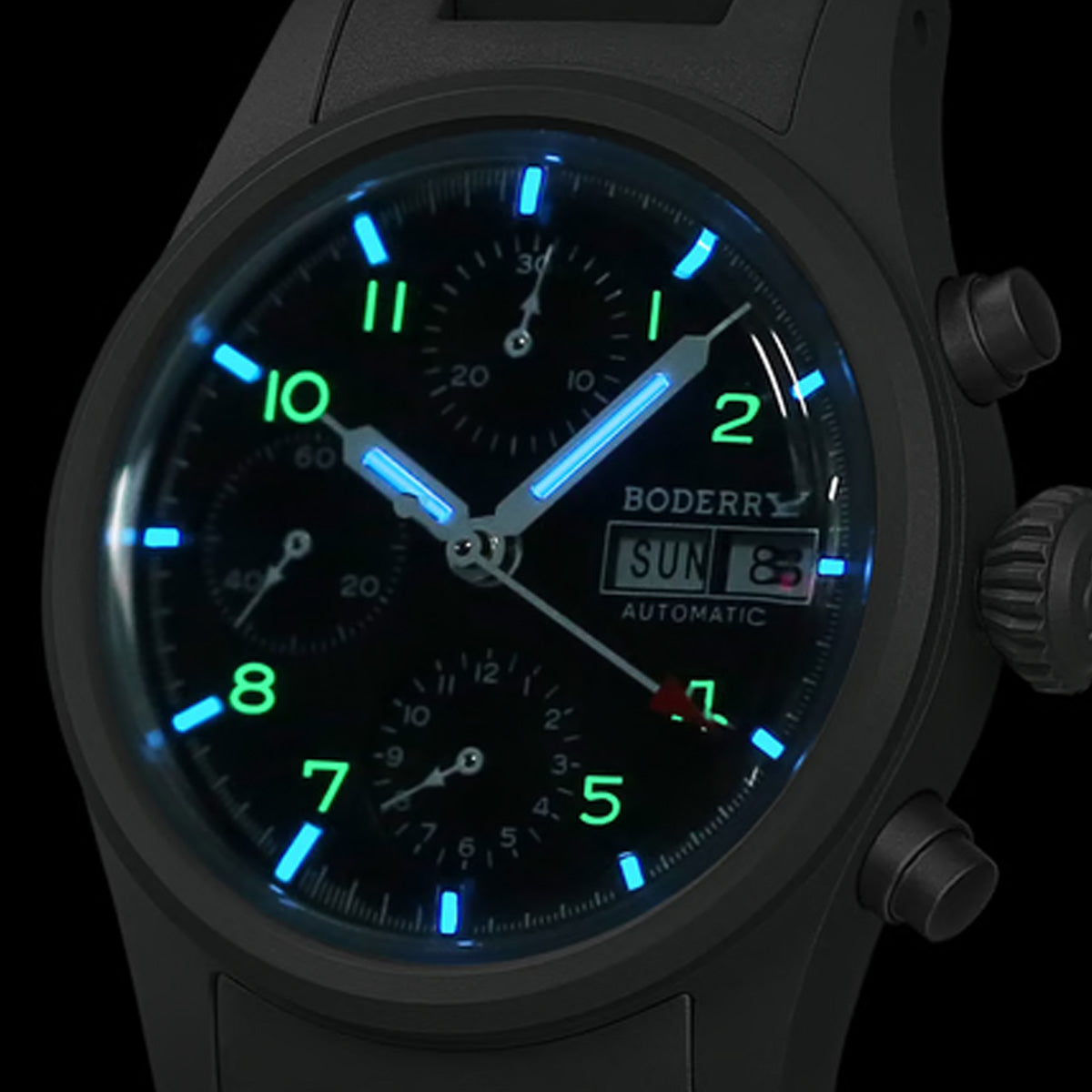 Boderry Landmaster Crhonograph Black Dial (Early Bird)