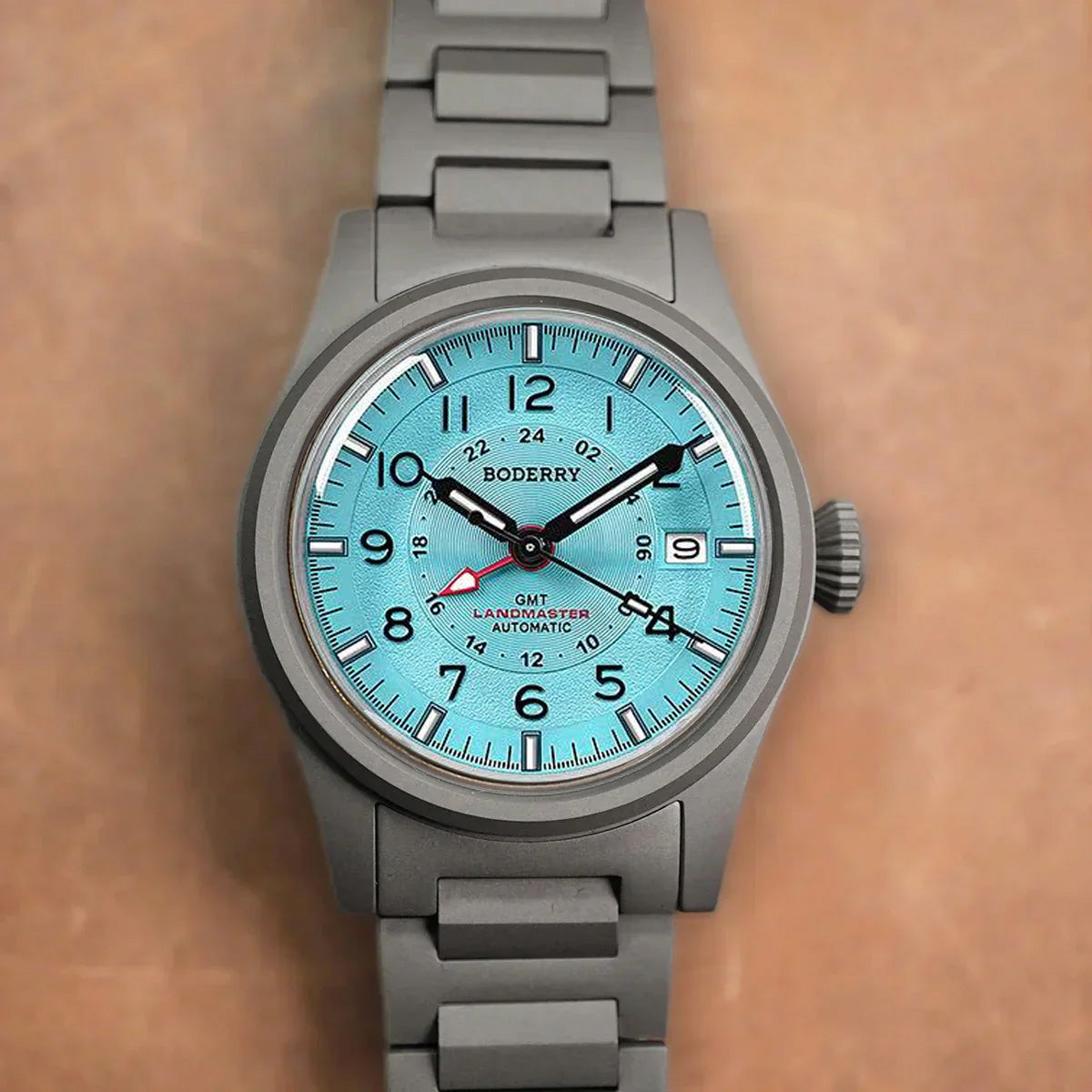 Boderry Landmaster True GMT Ice Blue Dial