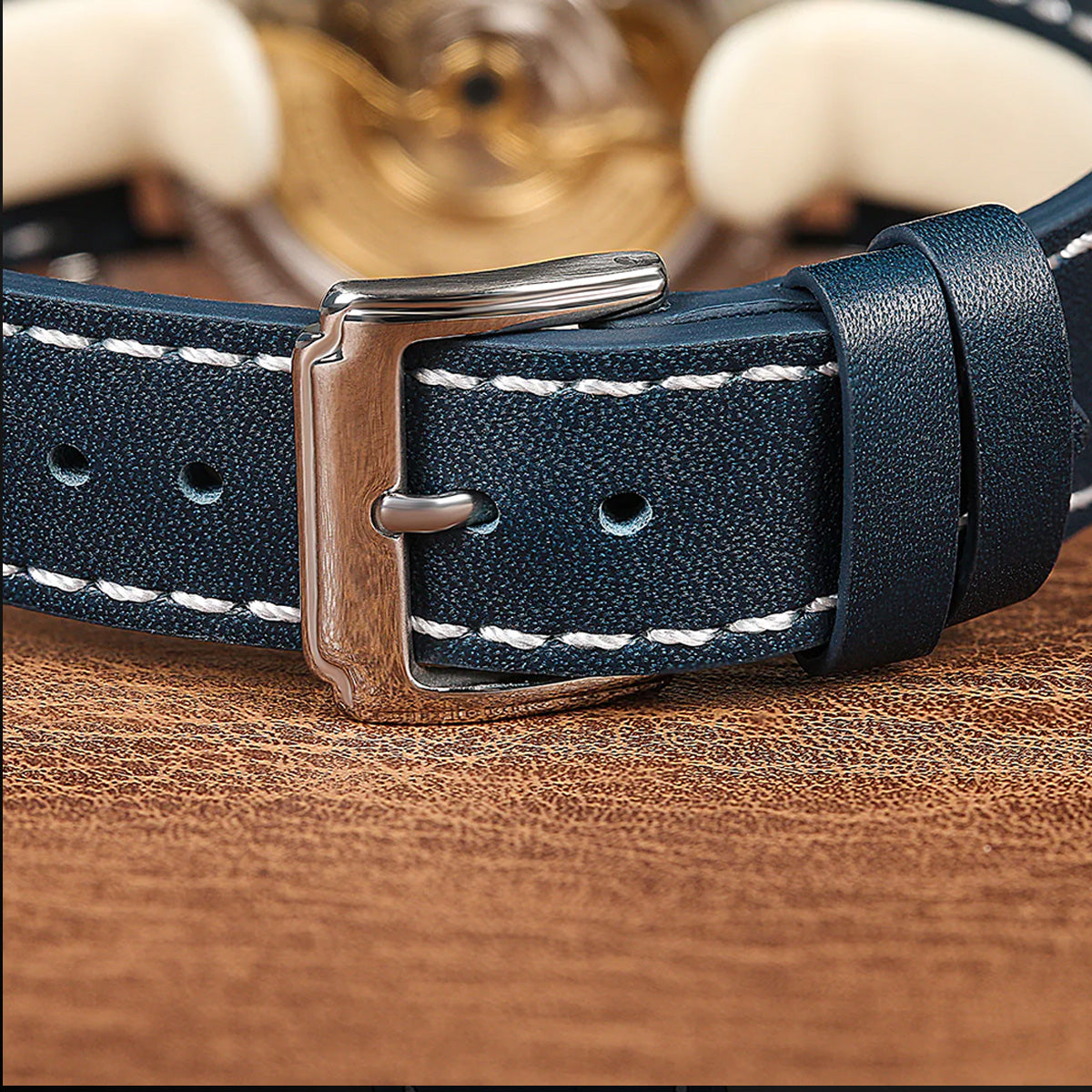 Boderry HOU BD-A13-01 Stainless Steel 80 Hours Power Reserve Blue