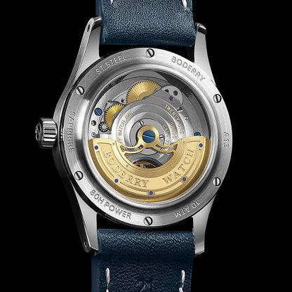 Boderry HOU BD-A13-01 Stainless Steel 80 Hours Power Reserve Blue